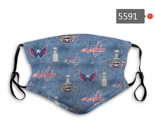 2020 NHL Washington Capitals #1 Dust mask with filter->->Sports Caps